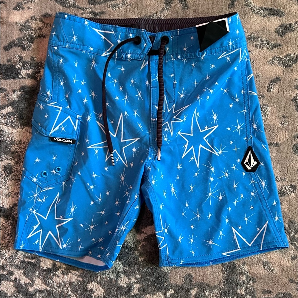 Volcom Adjustable Blue Star Board Shorts